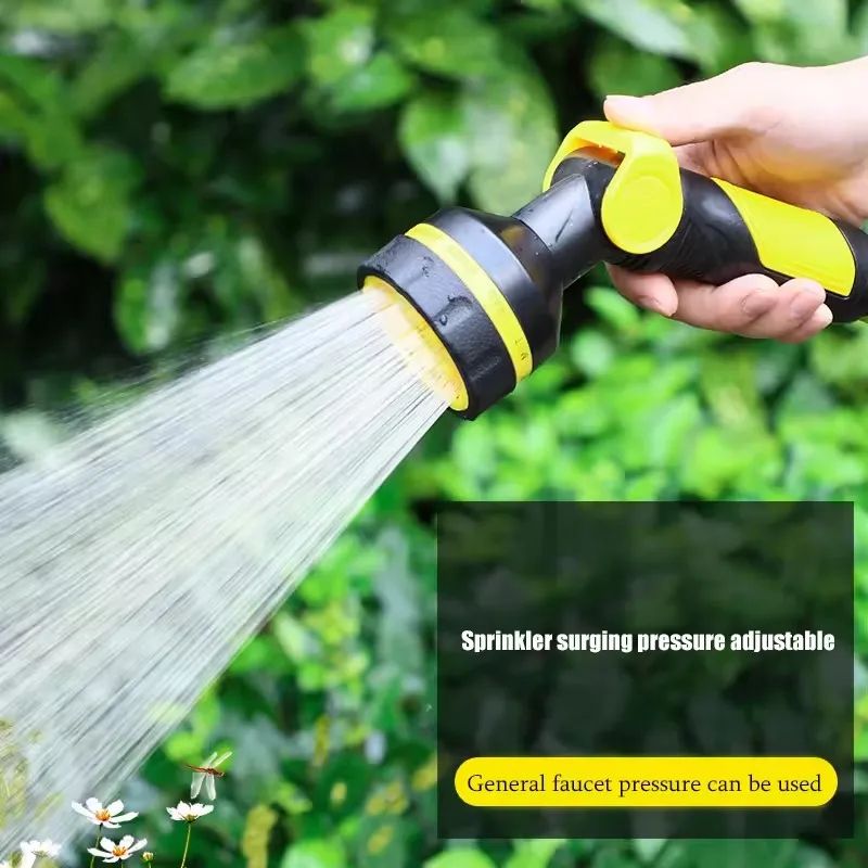 10-Mode High Pressure Garden Hose Spray Gun – Portable Multifunctional Watering Nozzle for Cleaning & Irrigation