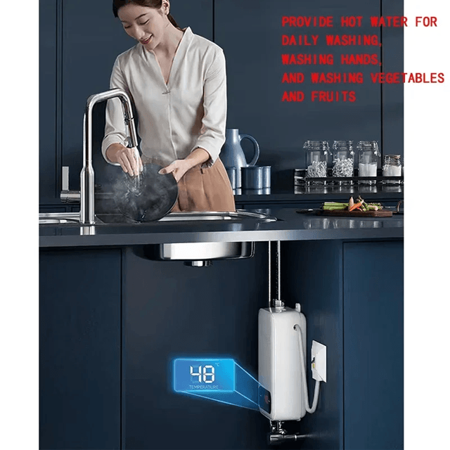 HeatFlow Instant Electric Water Heater 220V 4600W for Bathroom and Kitchen
