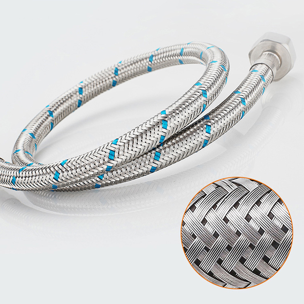 Flexible Plumbing Pipes, Stainless Steel Water Supply Pipe, Braided Hoses for Basin, Cold Hot Mixer Faucet