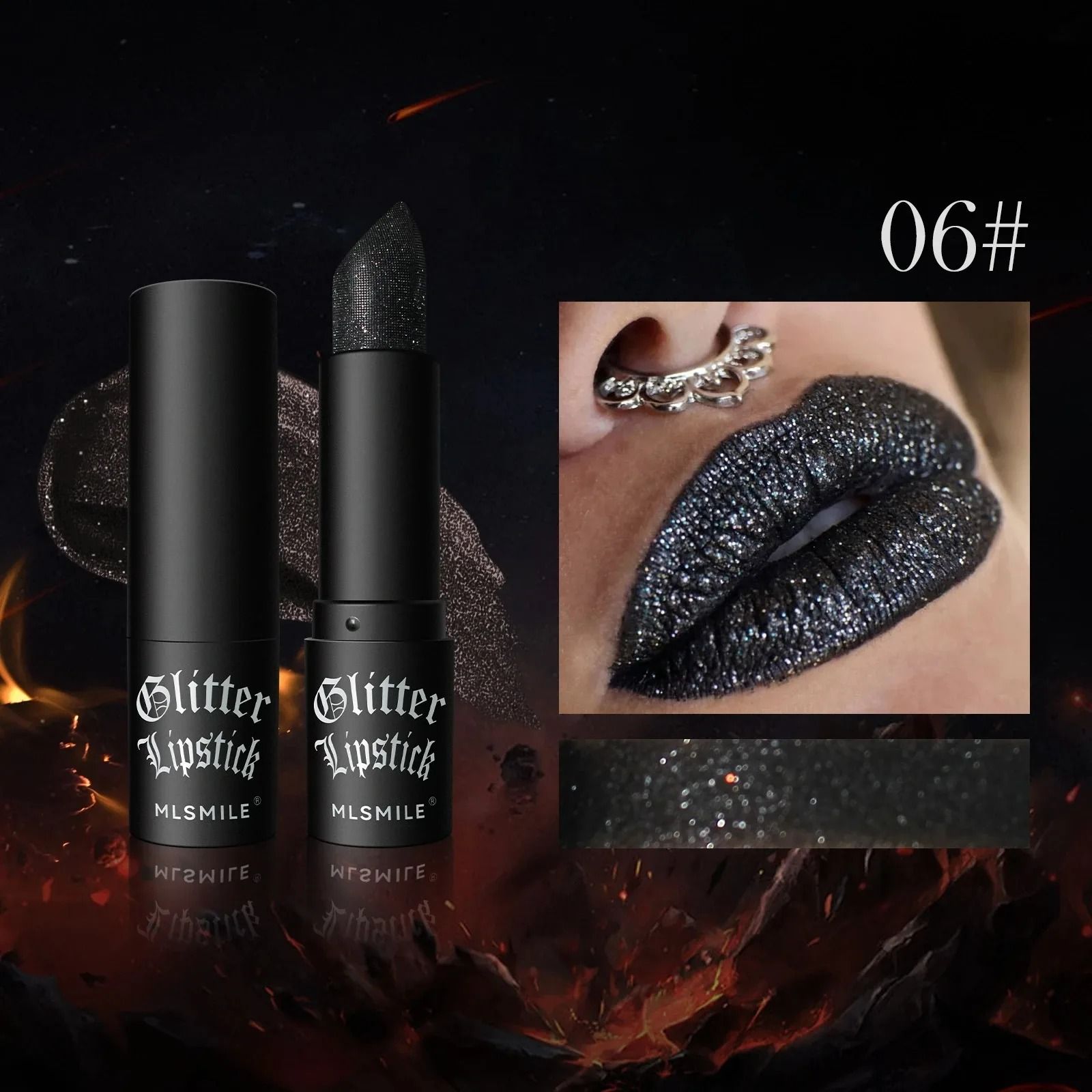 Diamond Shimmer Matte Glitter Lipstick