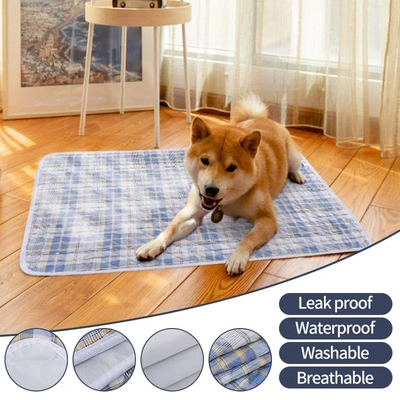 Dog Pee Pad Reusable Diaper Mat, Washable Puppy Training Pad, Urine Absorbent Mattress, Cat Bed, Car Seat Cover