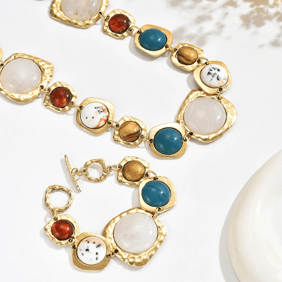 Boho Geometric Chunky Jewelry Set