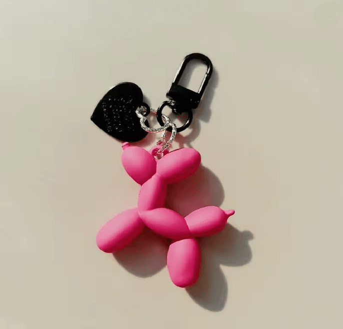 Jelly Balloon Dog Keychain Pendant