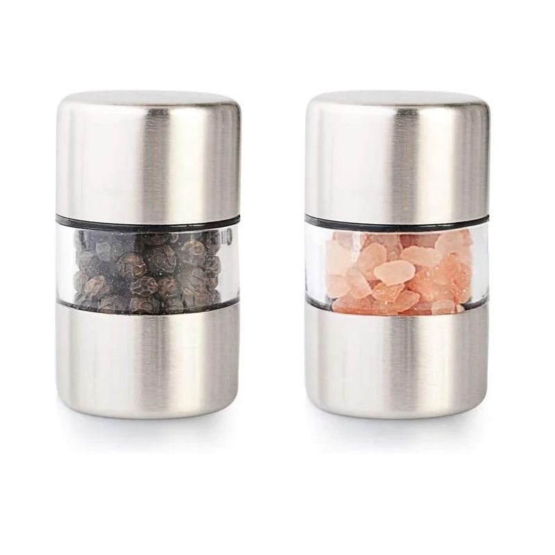 Manual Stainless Steel Pepper and Salt Grinder for Kitchen Use