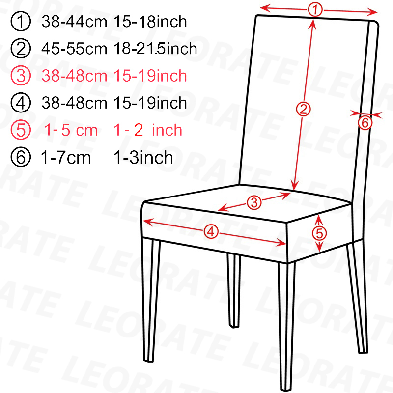 Universal Elastic Chair Covers, Stretchable Slipcovers for Dining Room Chairs, Living Room Office, Machine Washable