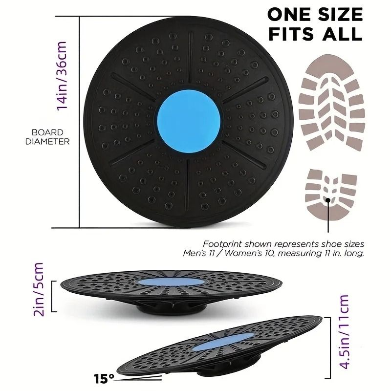Yoga Balance Board with Non-Slip Surface for Sensory Training