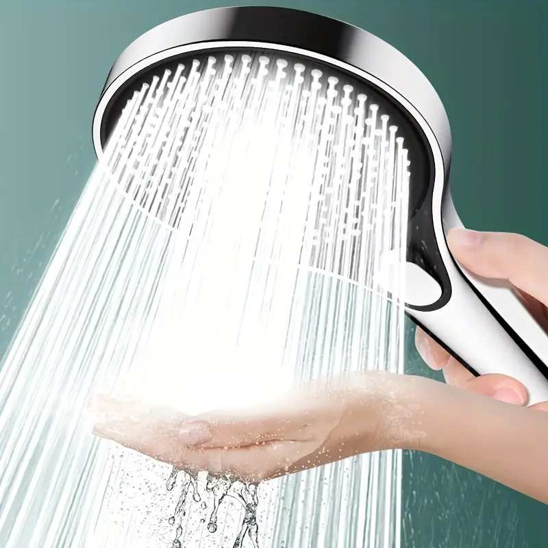 High-pressure Three-speed Shower Head with Large Panel Super Powerful Universal Bathroom Shower Head Combination Set
