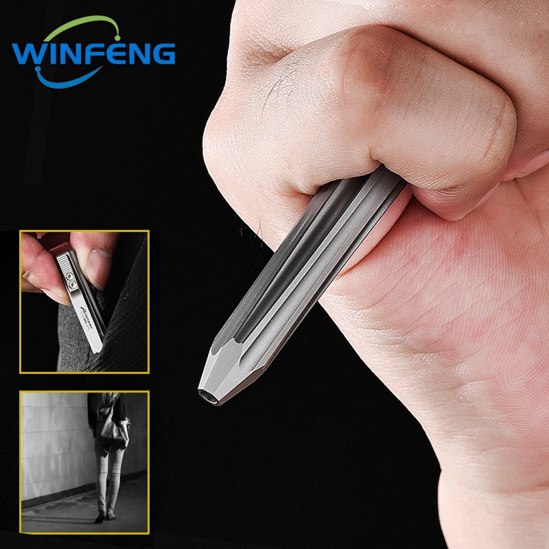 Titanium Alloy Tactical Pen & Emergency Glass Breaker Tool