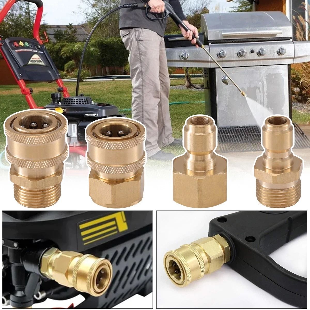 Pressure Washer Adapter Set Quick Connect Hose Kit