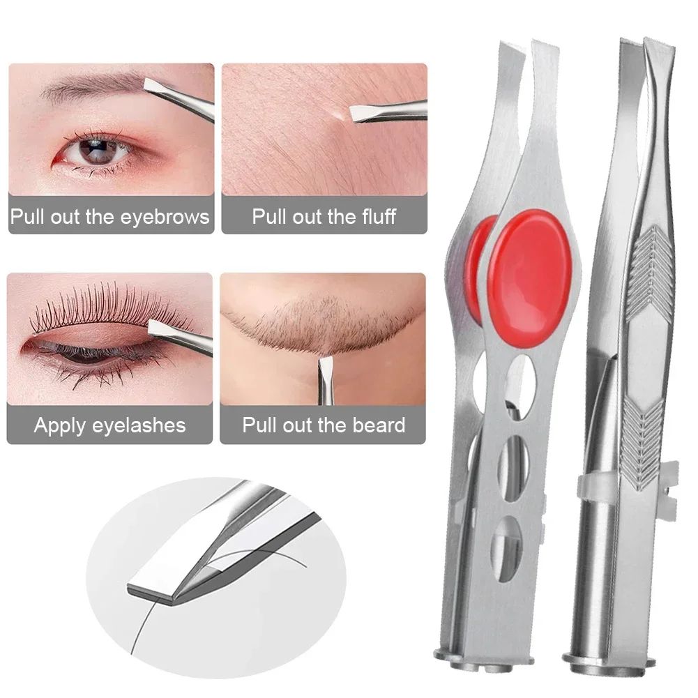 LED Light Precision Eyebrow Tweezers