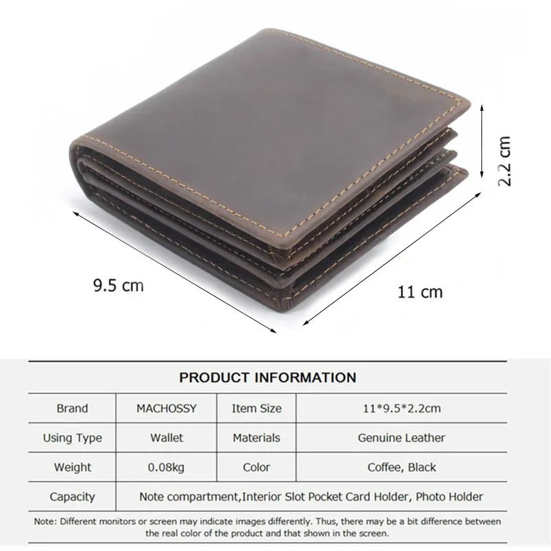 Vintage Oil Wax Leather Wallet with RFID Blocking