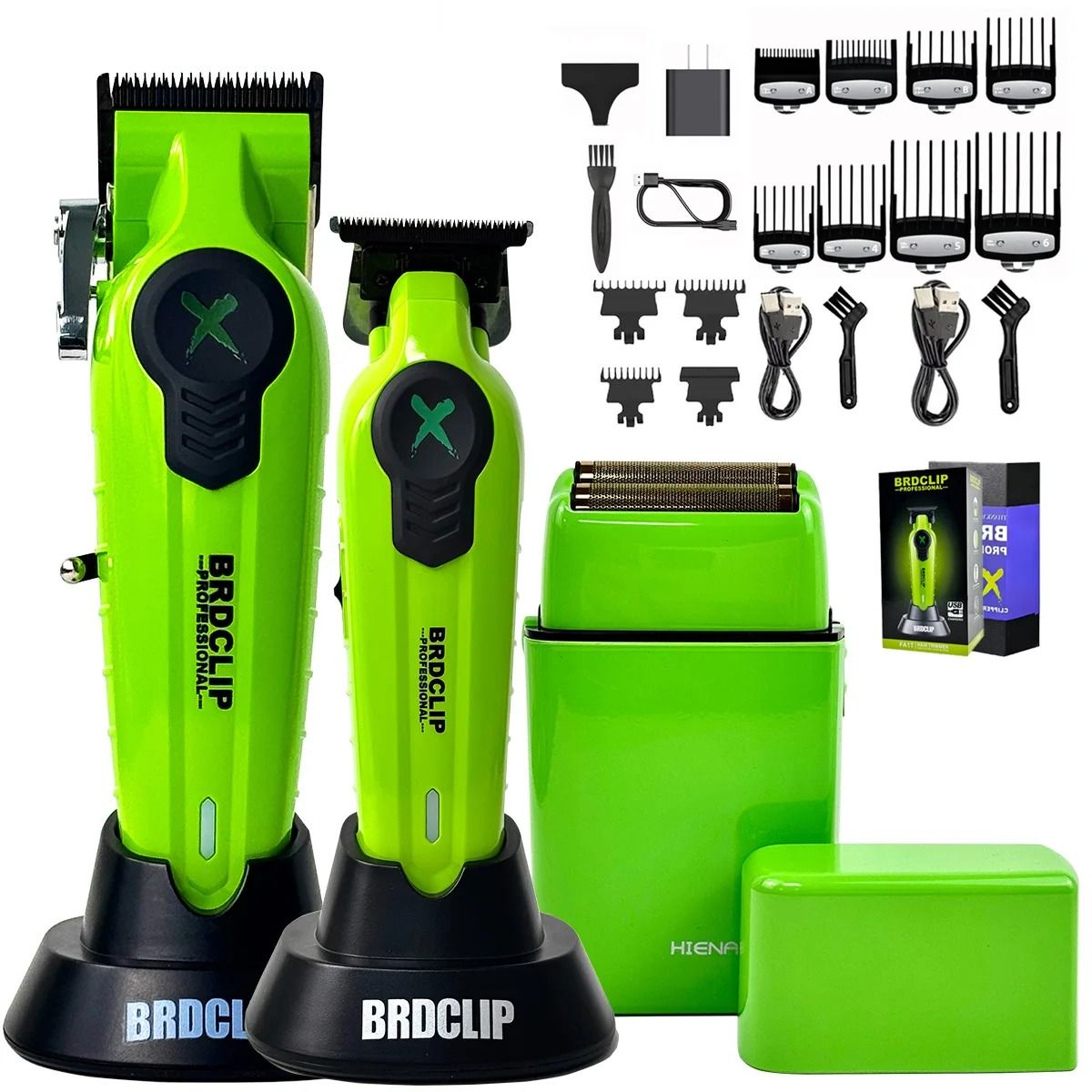 BRDCLIP X Series Professional Hair Clipper Trimmer and Shaver Set