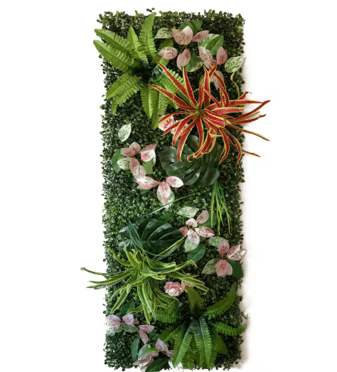 Artificial Chlorophytum Grass Wall Panel Greenery Wall Decor for Garden & Home
