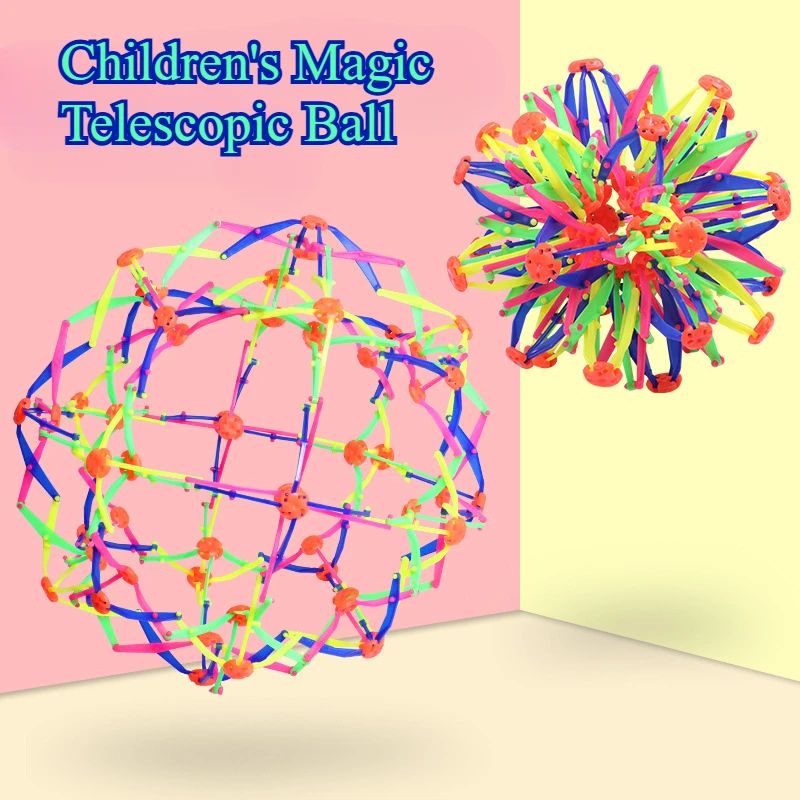 Rainbow Expandable Stress Ball – Colorful Sensory Fidget Magic Ball Toy for Kids