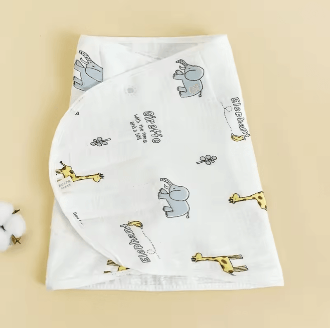 CalmNest Anti Startle Baby Swaddle Wrap Cotton Muslin Blanket