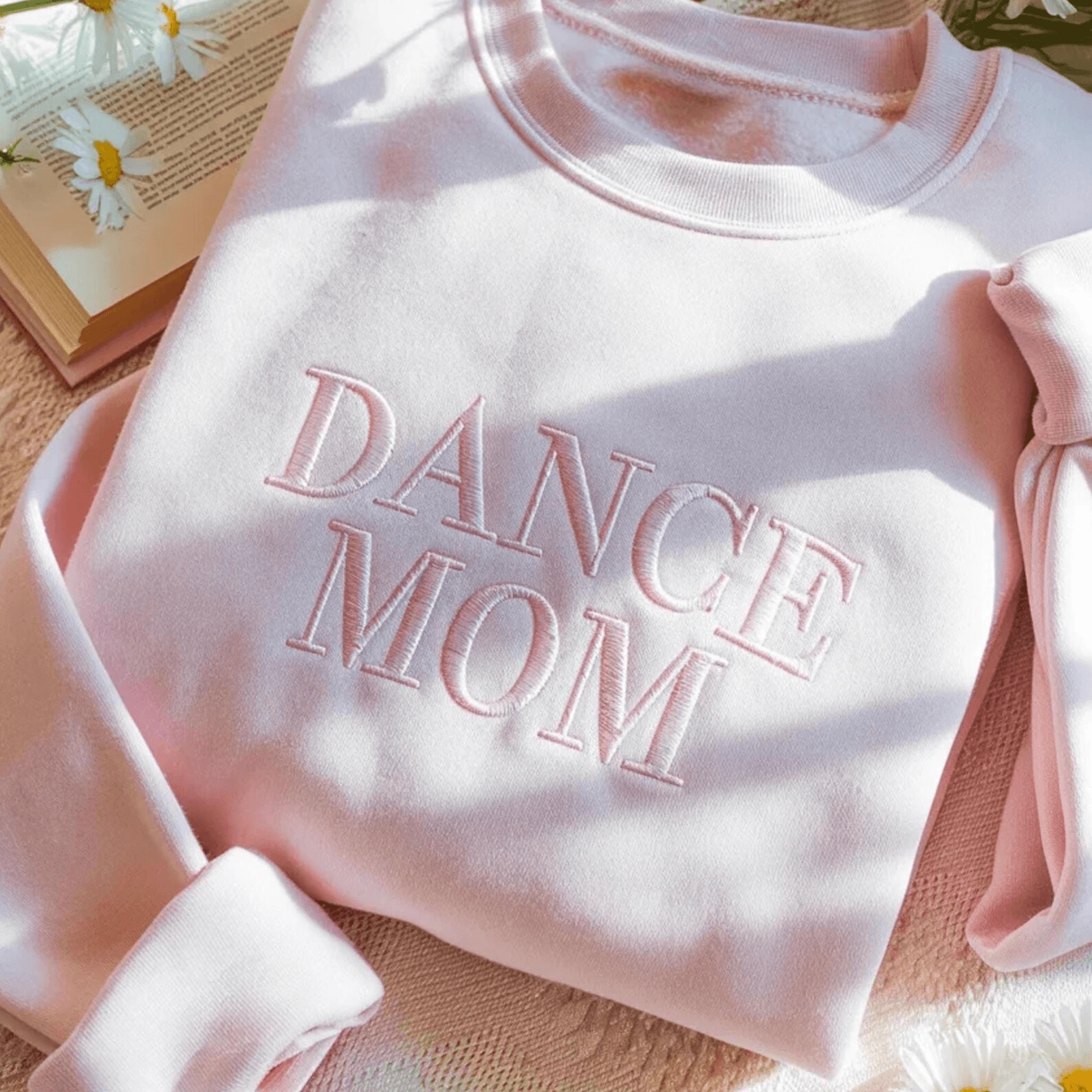 Embroidered Dance Mom Sweatshirt Personalized Team Crewneck Mothers Day Gift