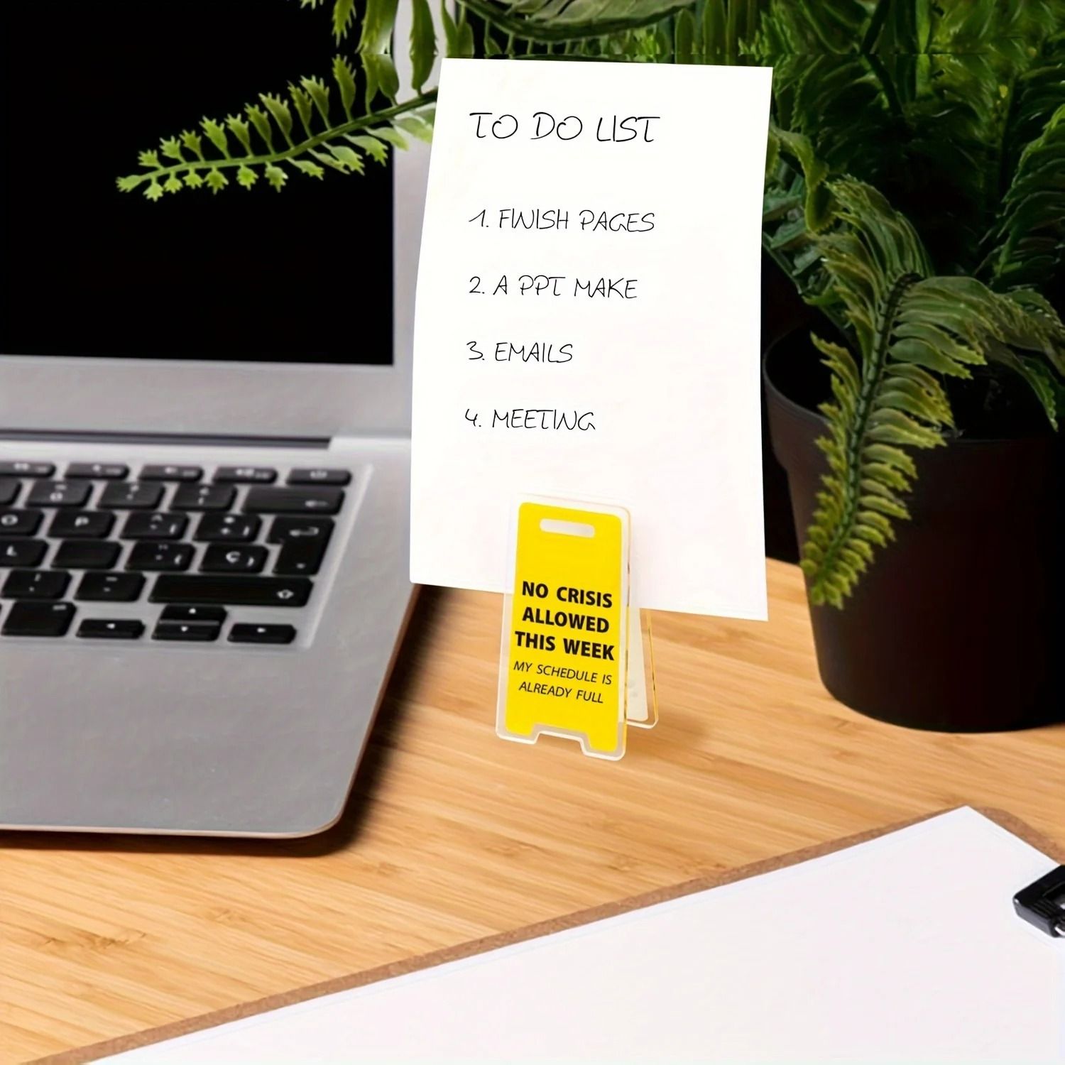 This Weeks Ban on Crisis Acrylic Desktop Sign