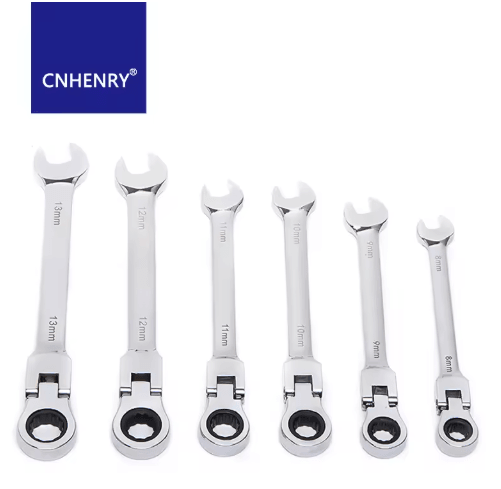 Universal Flexible Ratchet Wrench with Reversible Head for Automotive & DIY Use