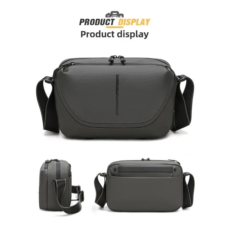 Mens Crossbody Camera Bag Compact One Shoulder DSLR Camera Pouch