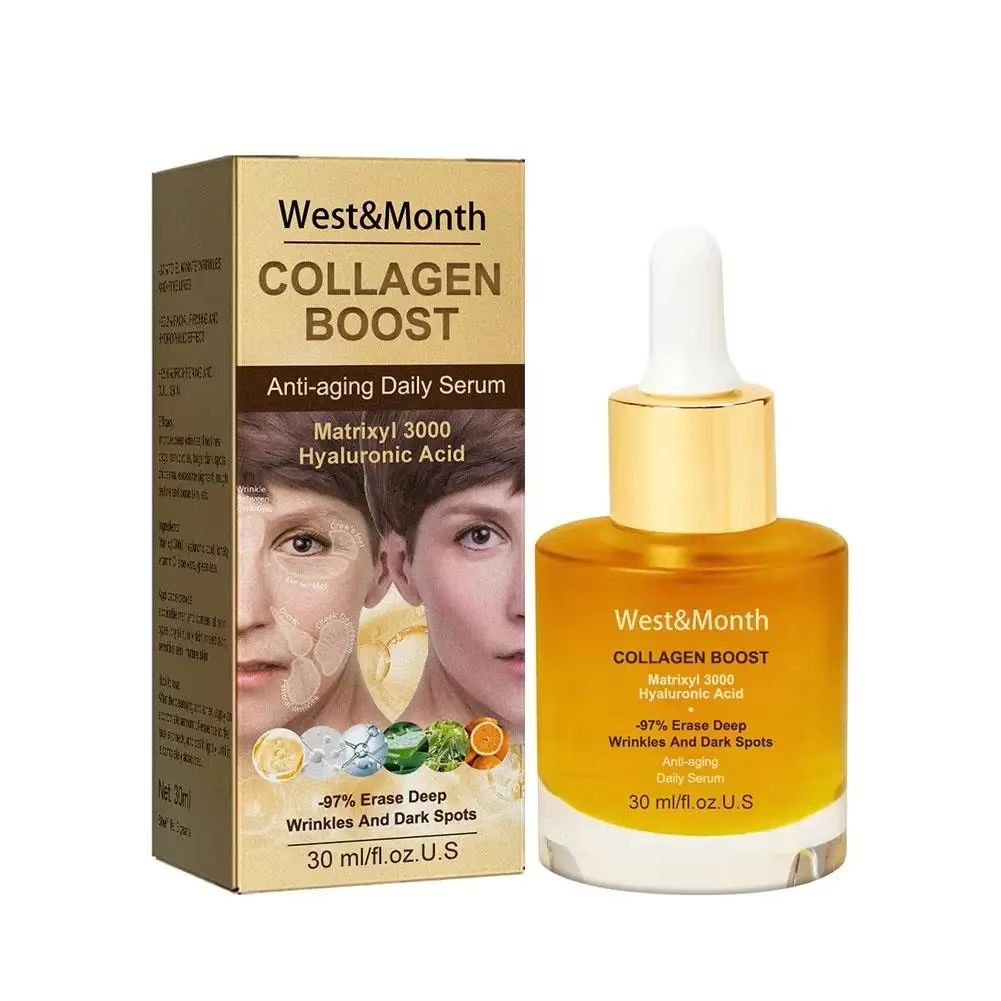 Hydrating Collagen Face Serum Brightening Moisturizing Anti Fine Line Facial Serum 30ml