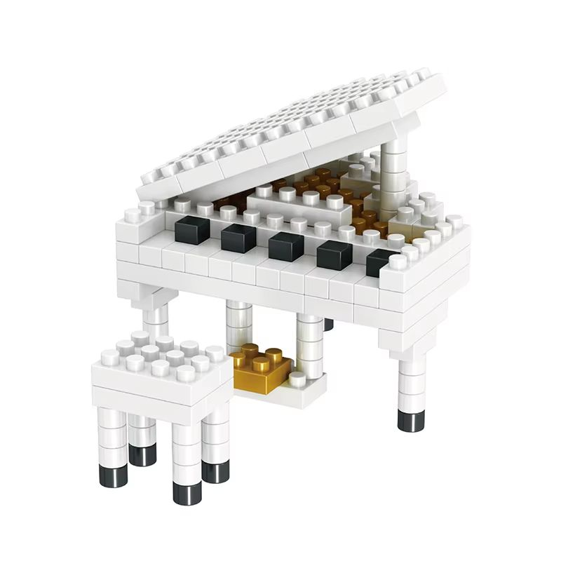 Mini Musical Instrument Building Bricks Set – Piano and Guitar Series