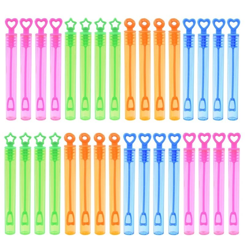 10-Piece Heart Wand Bubble Soap Tubes