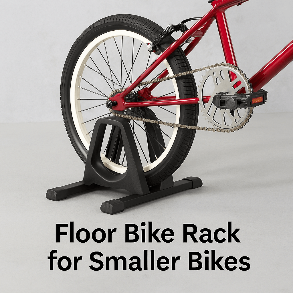 Portable Floor Bike Stand for Smaller Bikes Lightweight, Easy Storage
