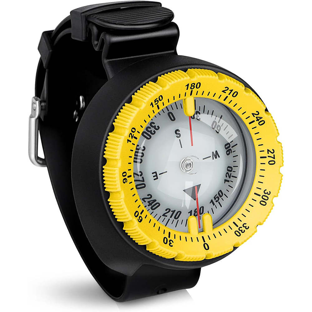 Waterproof Scuba Diving Compass Watch with Luminous Wrist Navigation