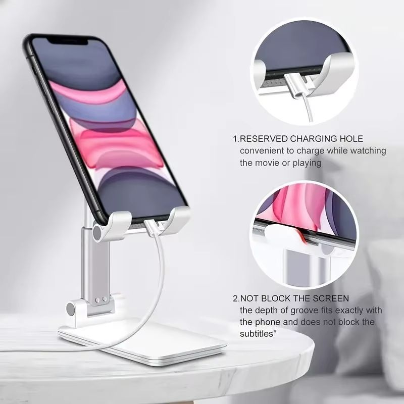 Premium Adjustable Desktop Tablet & Phone Stand – Universal Desk Mobile Holder