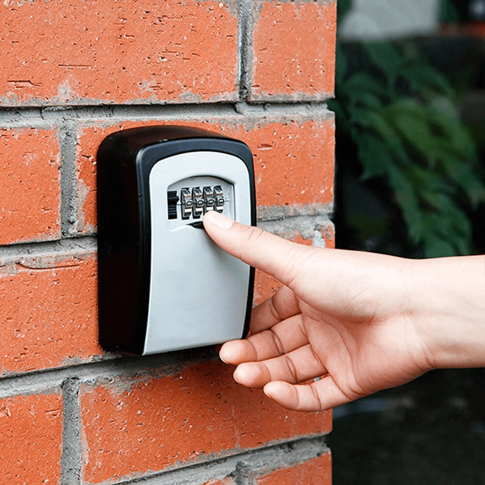 Wall-Mounted Combination Safety Deposit Box For Keys