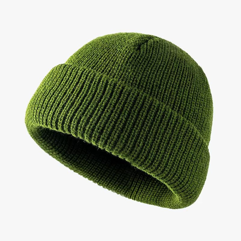 Unisex Knitted Melon Skin Winter Beanie Hat