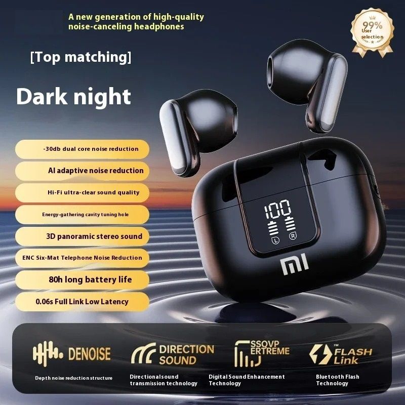 Pro Sound Wireless Bluetooth Earbuds With LED Display