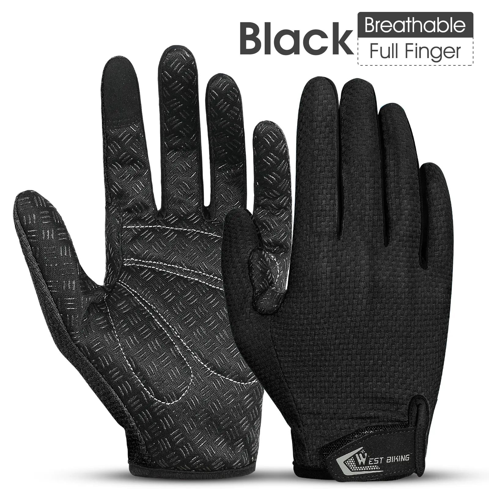 WEST BIKING Full Finger Touchscreen Cycling Gloves