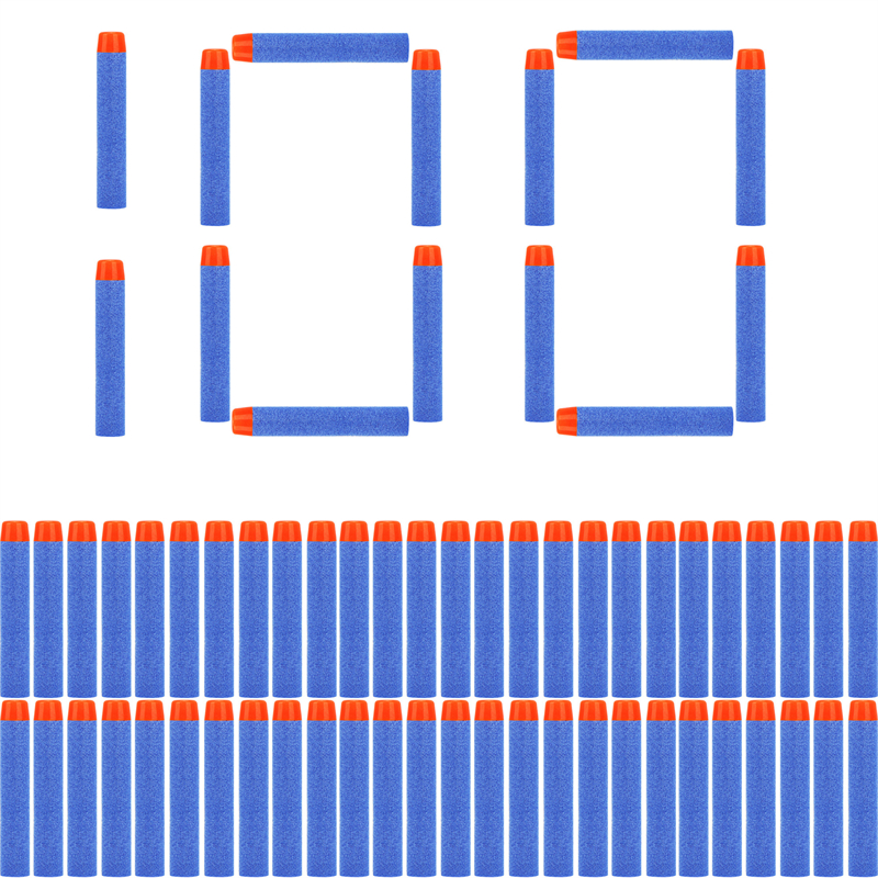 Blue Round Head Bullets, Foam EVA Nerf N Strike Elite Series Refill Toy Gun Darts