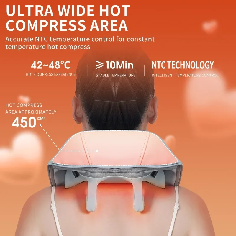 Multifunctional Neck and Shoulder Massager Lifegoods, Shiatsu Electric Shoulder and Neck Massage