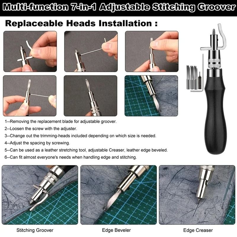 Leather Craft Sewing & Repair Kit – Professional Multi-Piece Stitching Set