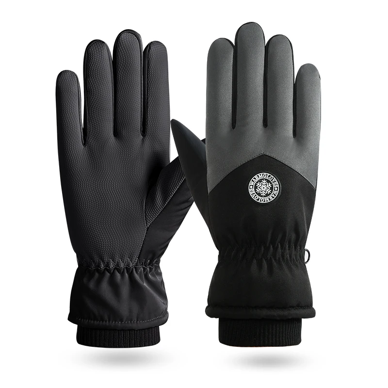Waterproof Cold-proof Winter Gloves, Thermal Ski Gloves, Non-slip Touch Screen, Adjustable Winter Gloves