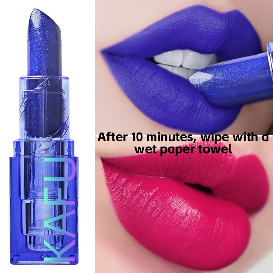 Blue Rose Color Changing Lipstick Moisturizing Temperature Lipstick