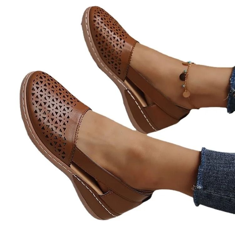 Womens Retro Mary Jane Flat Sandals