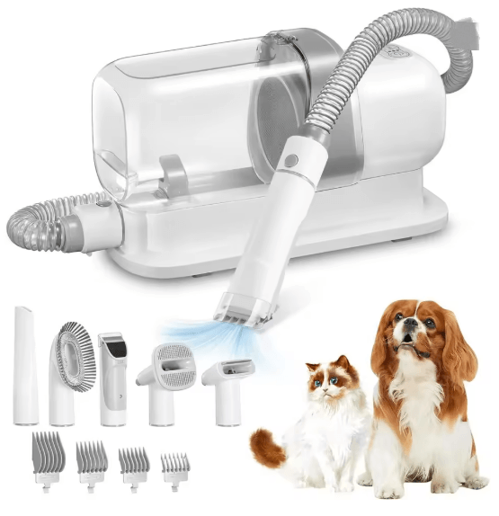 Dog Grooming Vacuum Kit with Brush and Large Capacity Pet Hair Cleaner