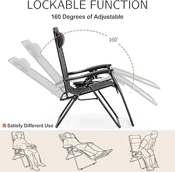 ZenLounge Zero Gravity Recliner Set – 2-Pack Outdoor Lounge Chairs with Cup Holders & Adjustable Headrests