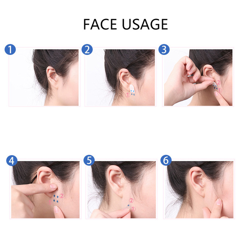 Waterproof Face Makeup Adhesive Tape, Invisible Breathable Lifting Face Sticker, Tighten Chin, Facial Care