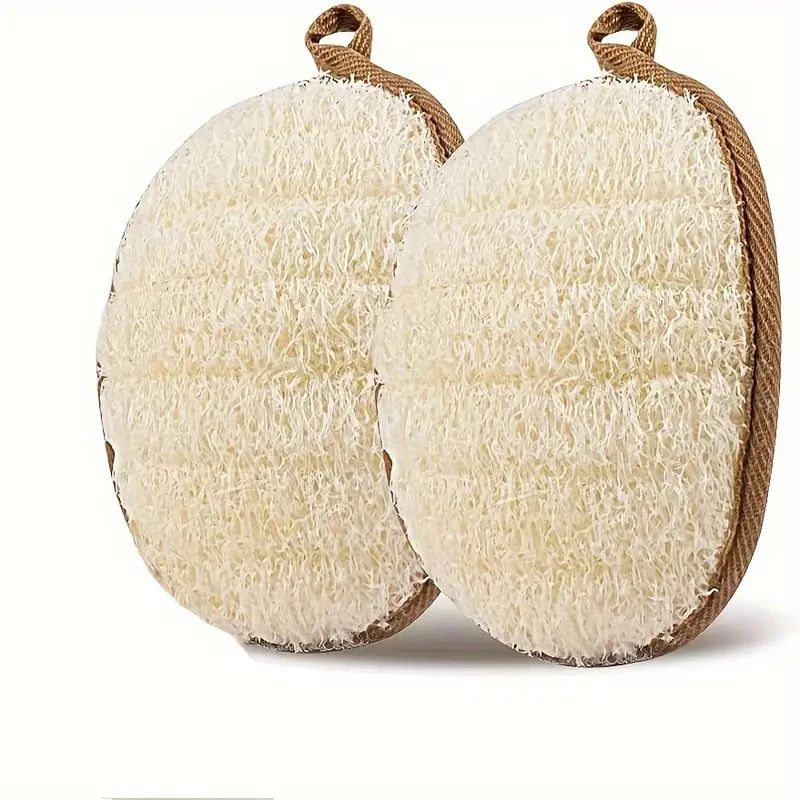 Natural Loofah Body Scrubber Soft Exfoliating Shower Sponge Skin Care Pad
