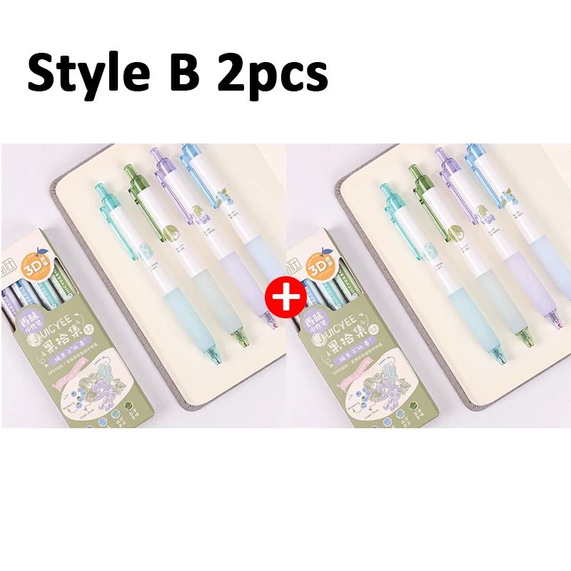Fruit Scented 3D Gel Pens 0.5mm Smooth Writing Set