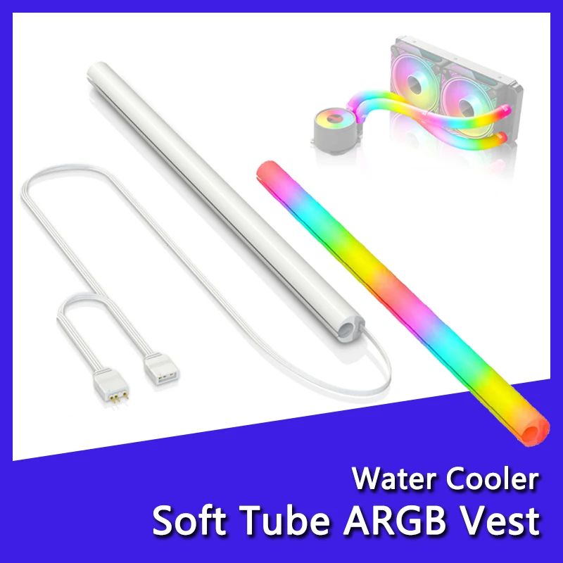 ARGB Water Cooling Tube Cover – 5V 3PIN Soft Hose Sleeve for DIY PC Builds