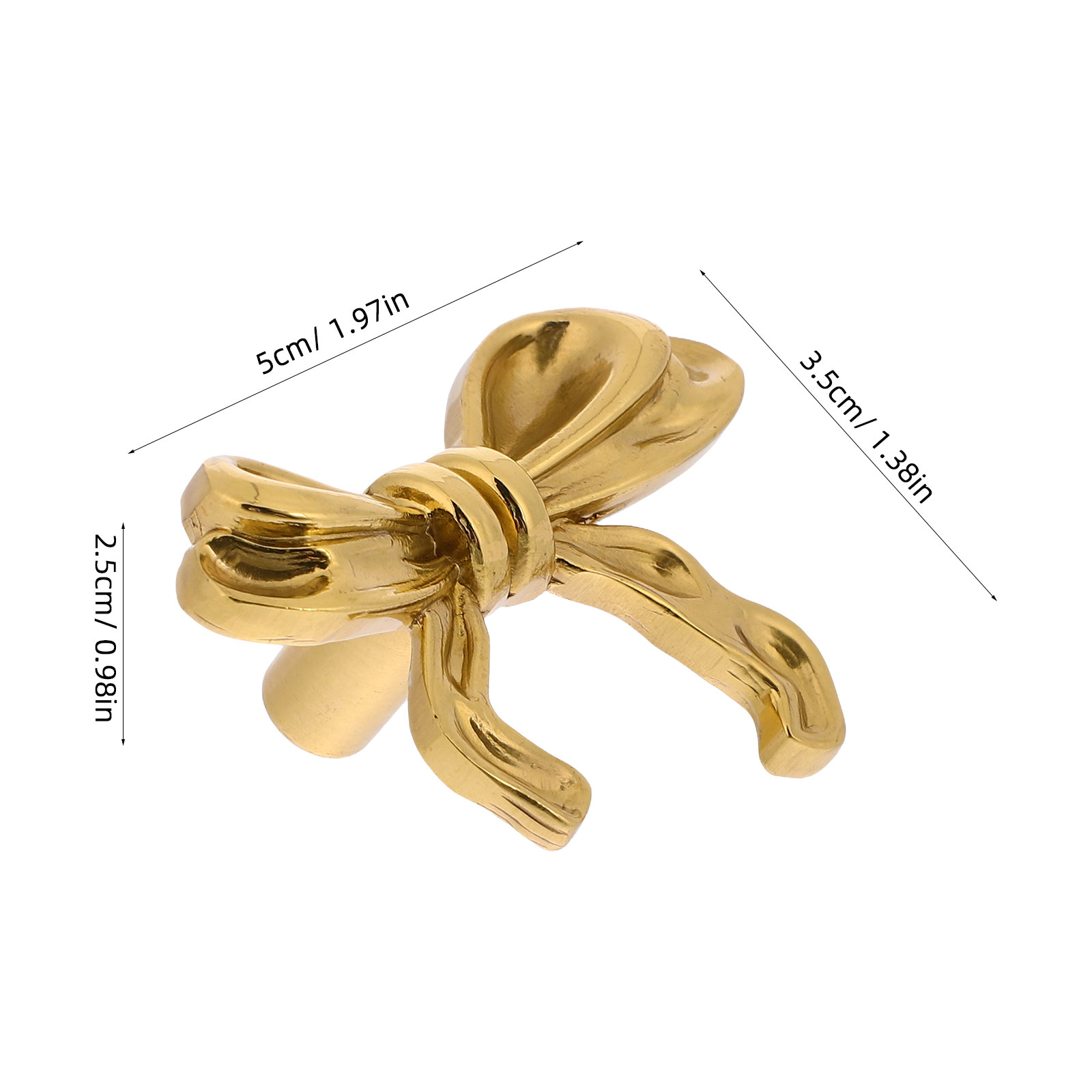 Elegant Brass Butterfly Cabinet Knobs Decorative Drawer Pulls for Dresser, Wardrobe & Cupboards