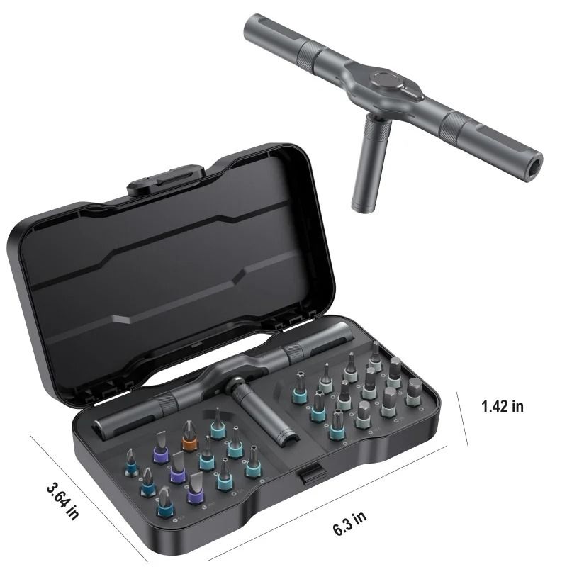 24-in-1 Precision Ratchet Screwdriver Set – Multi-Purpose Magnetic Bit Kit