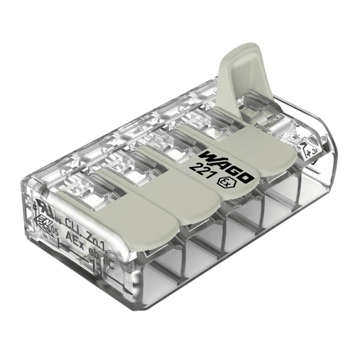 Original WAGO 221 Series Wiring Connectors Lever Nut Terminal Blocks Multiple Models Available