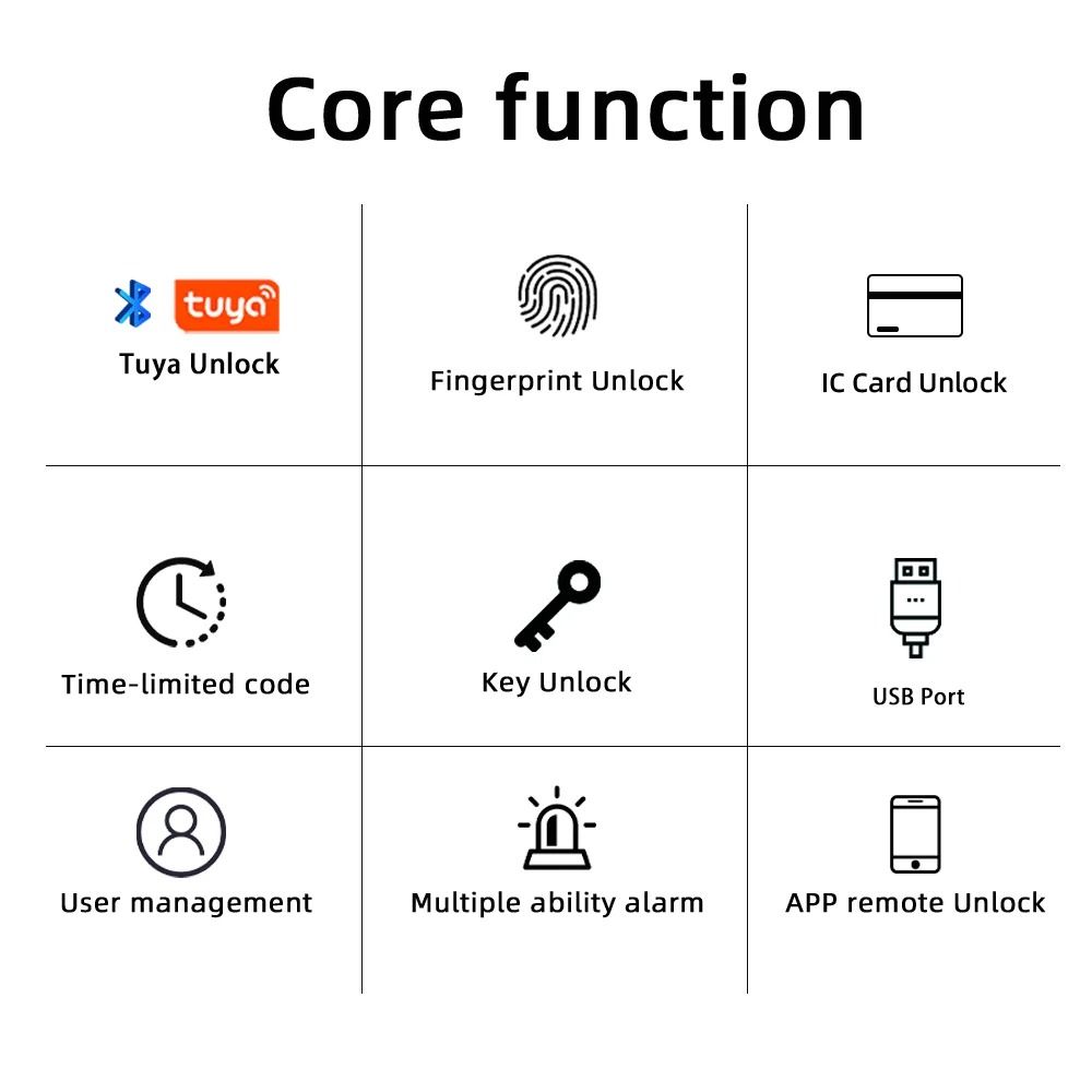 RAYKUBE M5 Tuya BLE Smart Fingerprint Door Lock