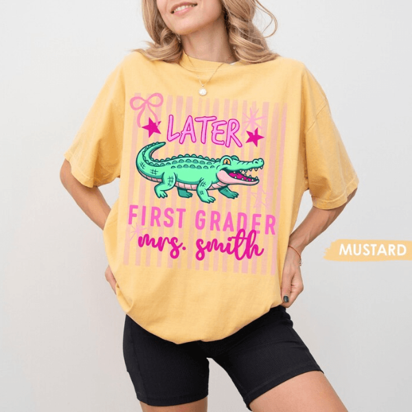 Comfort Colors Custom Grade Level Last Day of School Shirt | Personalized Teacher Appreciation Tee